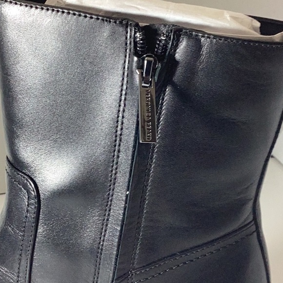 Veronica Beard Black Leather Ankle Boots - Picture 15 of 16